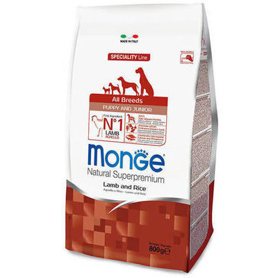  Sausā barība MONGE ALL BREEDS Puppy & Junior Lamb and Rice 12 kg